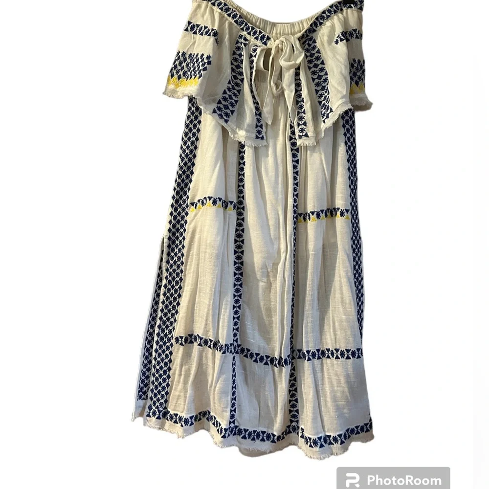 Free People Wild Romance Embroidered Dress in Ivory. Women’s Medium - Picture 10 of 15